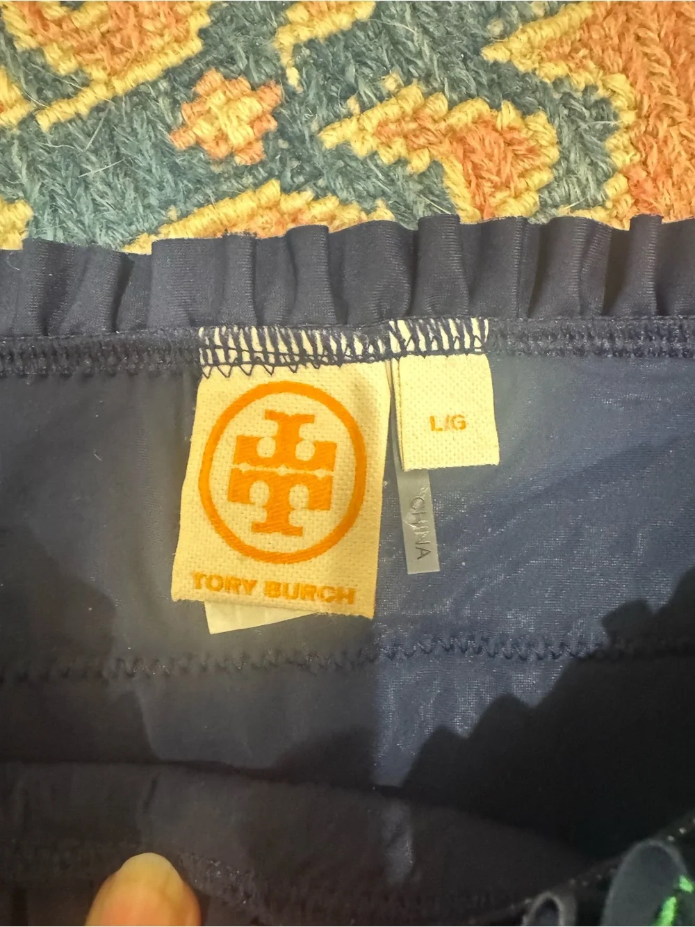 Tory Burch Navy/Green Costa bikini